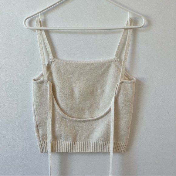 LINE & DOT • Megan Wrap Sweater Top in Cream - Picture 6 of 16